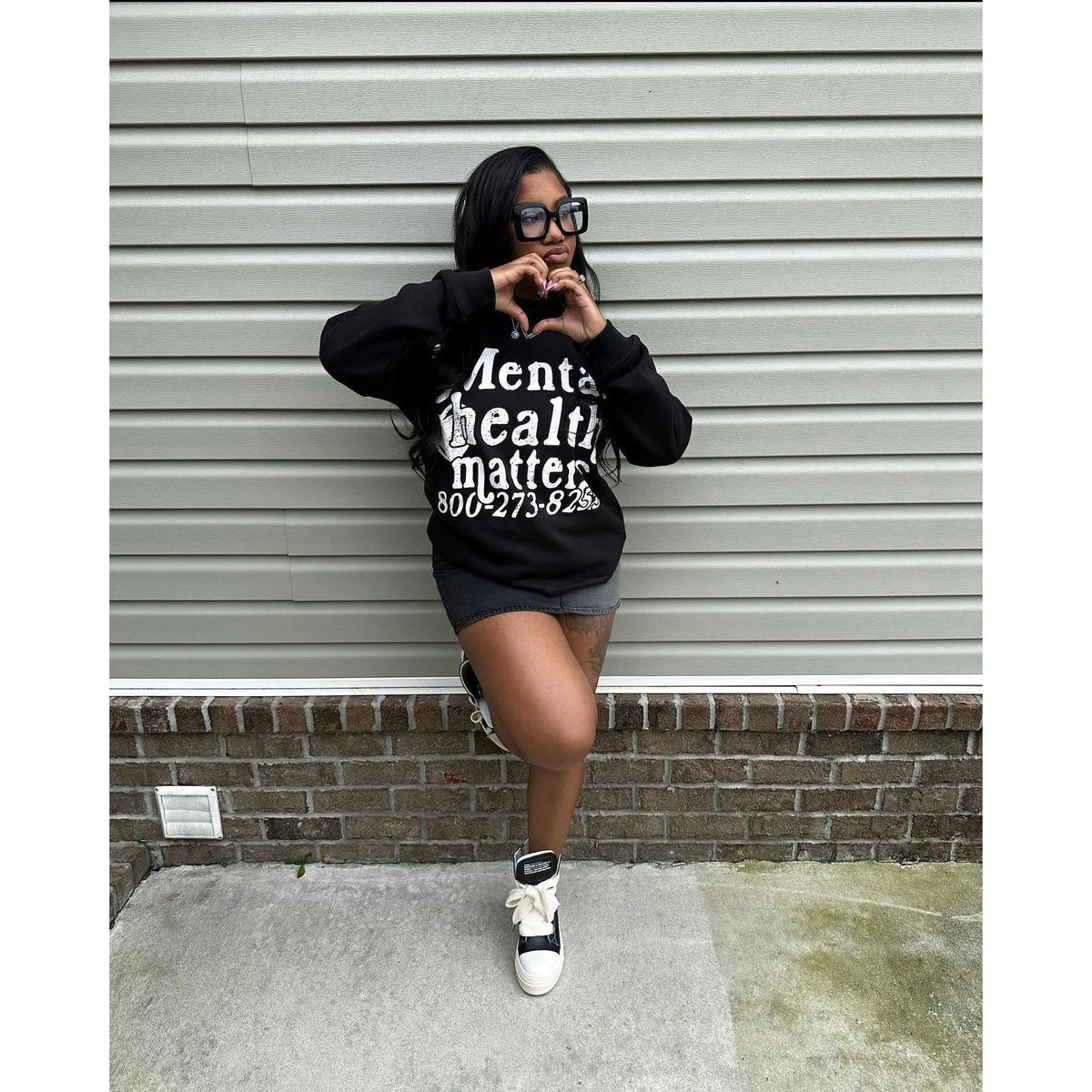 Mental Health Matters Hoodie - Black – Euphoric