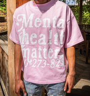 Mental Health Matters Tee - Pink