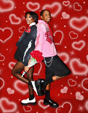 2 Hoodie Bundle - "Vday Patchwork"