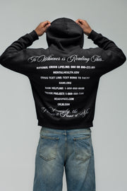 You Are Enough Hoodie - Black