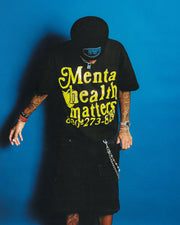 Mental Health Matters Tee - Yellow