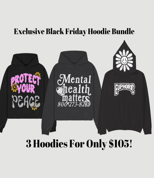 3 Hoodie Bundle "Black Friday"