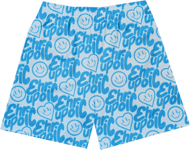 Euphoric Smile More Mesh Shorts - Blue