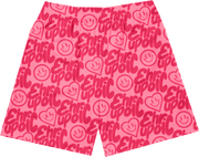 Euphoric Smile More Mesh Shorts - Pink