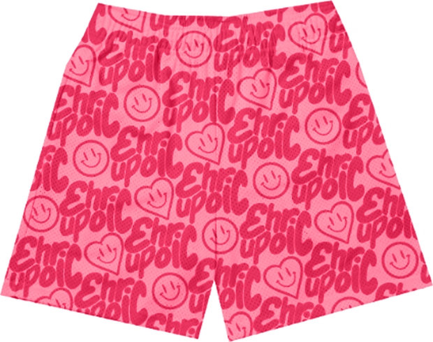 Euphoric Smile More Mesh Shorts - Pink