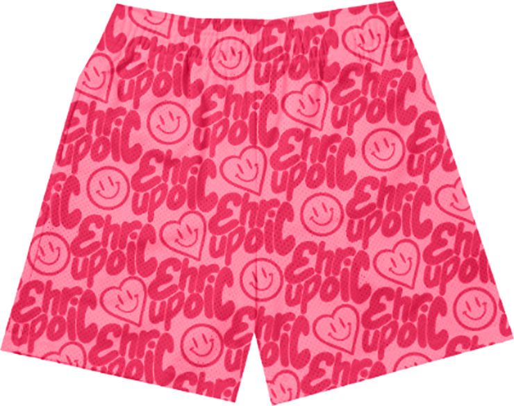 Euphoric Smile More Mesh Shorts - Pink