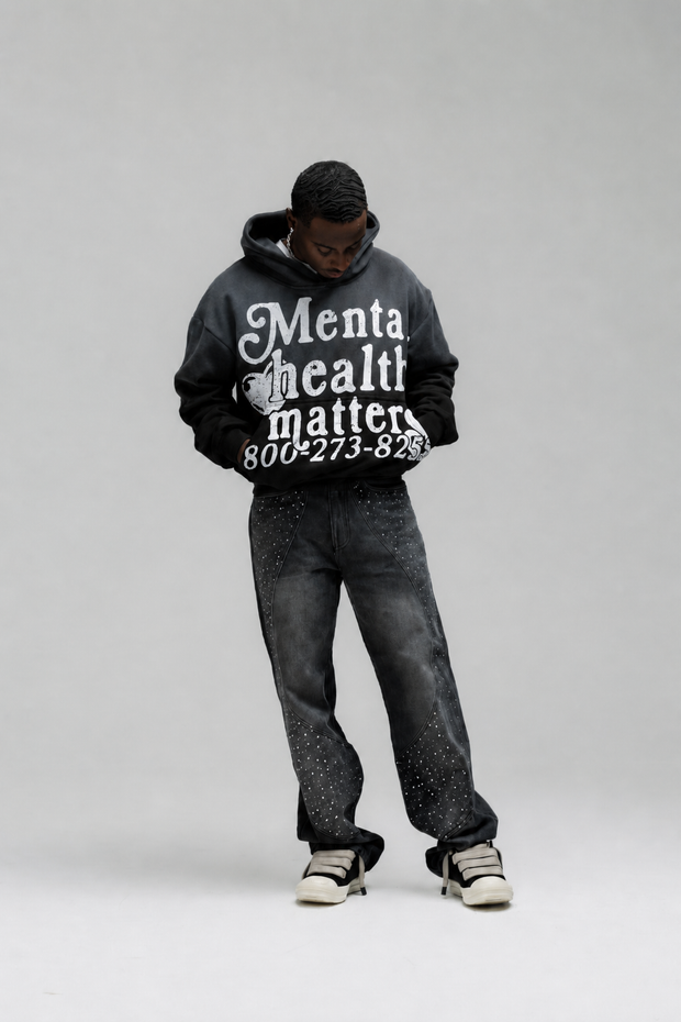 Mental Health Matters Hoodie - Black – Euphoric