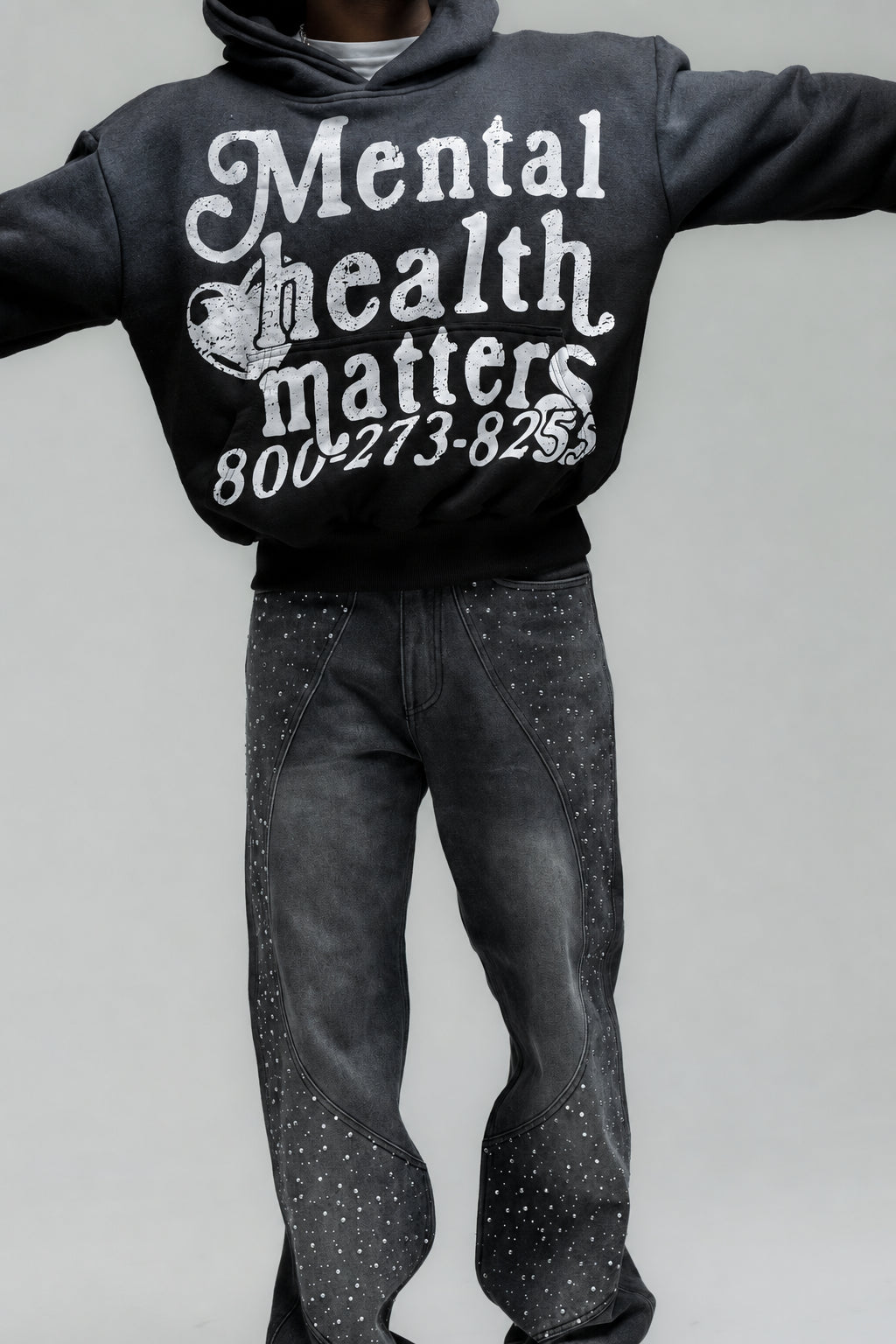 Mental Health Matters Hoodie - Black – Euphoric