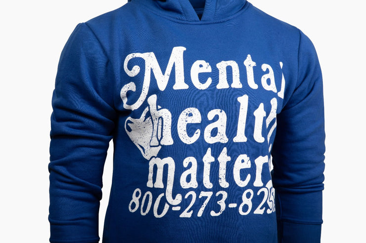 Mental Health Matters Hoodie - Blue
