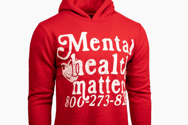 Mental Health Matters Hoodie - Red