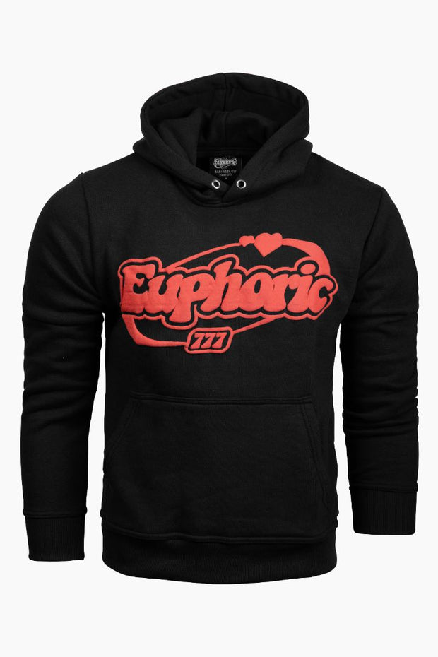 Euphoric Puff Print Hoodie - Bred