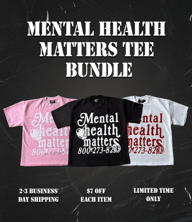 3 T-Shirt Bundle "Mental Health Matters"