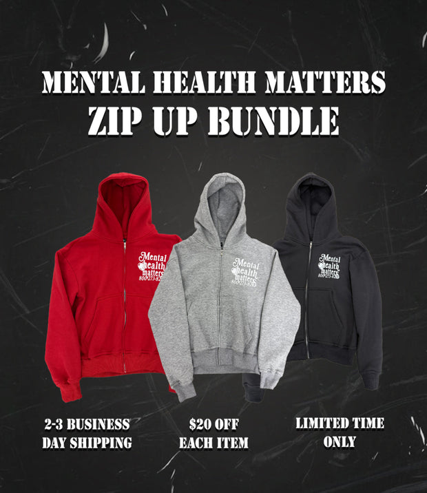 3 Zip Up Bundle "Mental Health Matters"