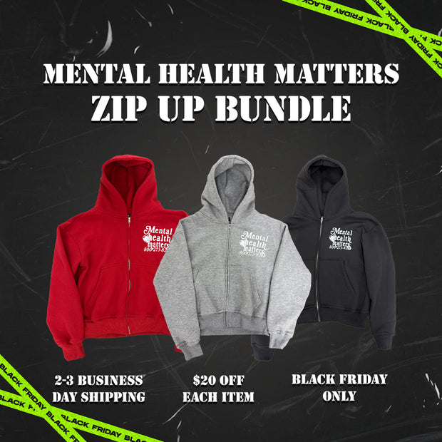 3 Zip Up Bundle "Mental Health Matters"