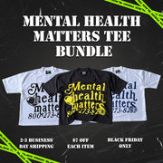 3 T-Shirt Bundle ‘Mental Health Matters’