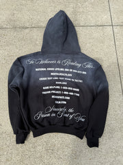 You Are Enough Hoodie - Black
