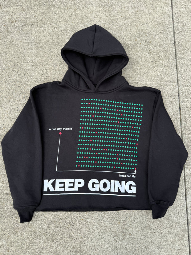 Keep Going Hoodie - Black