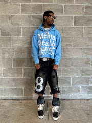Mental Health Matters Hoodie - Anniversary Blue