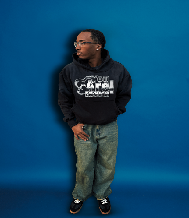 You Are Enough Hoodie - Black