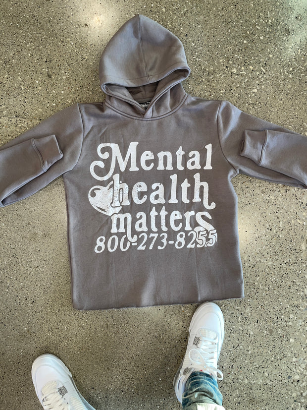 Mental Health Matters Hoodie - Gray