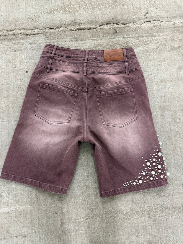 Brown Pearl Jorts