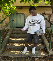 Mental Health Is Wealth Double Layer Tee - White