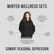 Cozy Winter Wellness Hoodie - Black