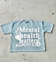 Mental Health Matters Tee - Anniversary Blue