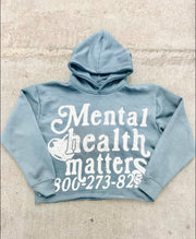 Mental Health Matters Hoodie - Anniversary Blue