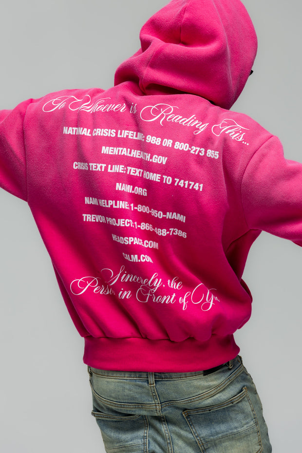 You Are Enough Hoodie - Pink