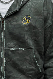 Dark Camo Zip Up