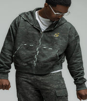 Dark Camo Zip Up