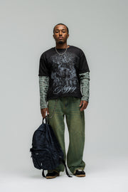 AYRH Camo Double Layer Tee - Black