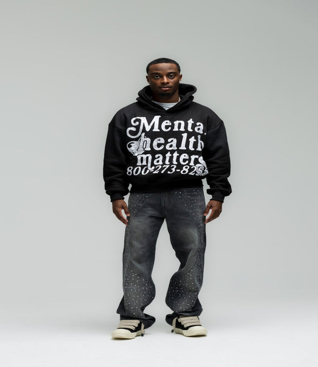 Mental Health Matters Hoodie - Black