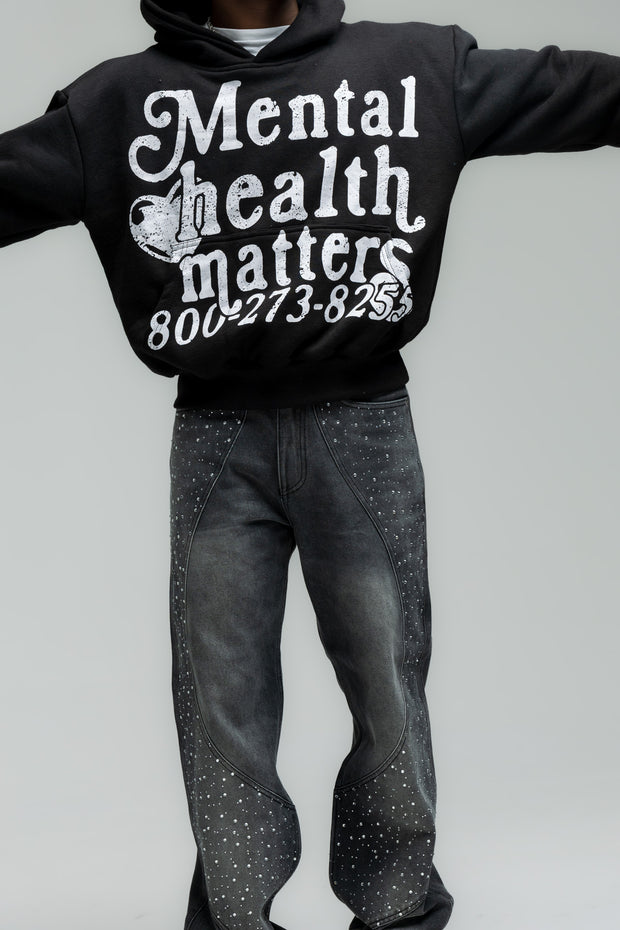 Mental Health Matters Hoodie - Black