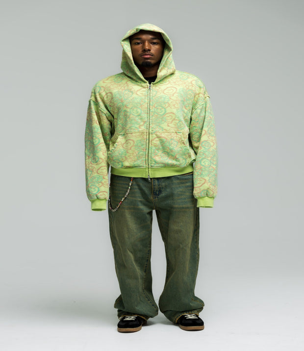 Frenzy Zip Up - Green