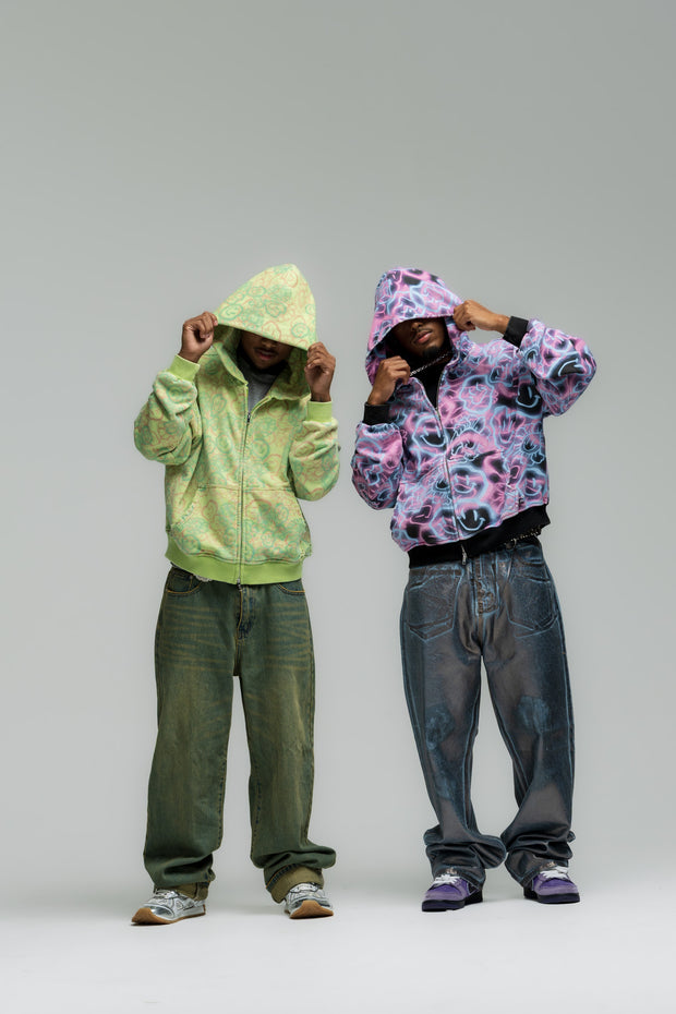 Frenzy Zip Up - Green