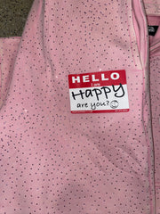 Vday 'I am Happy' Sweatpants - Pink