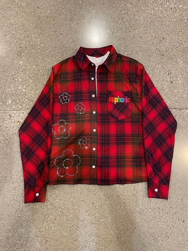 Euphoric Anniversary Flannel - Red