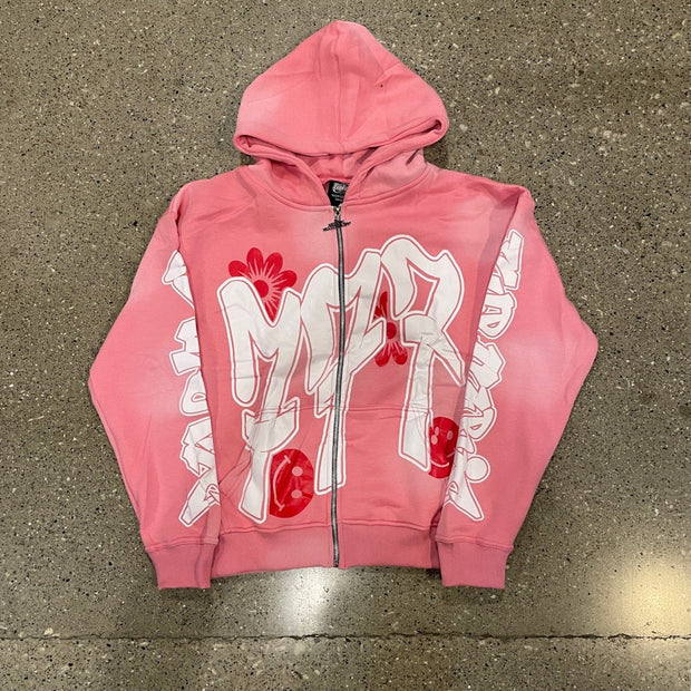 Euphoric V2 Graffiti Zip Up - Pink