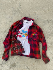 Euphoric Anniversary Flannel - Red