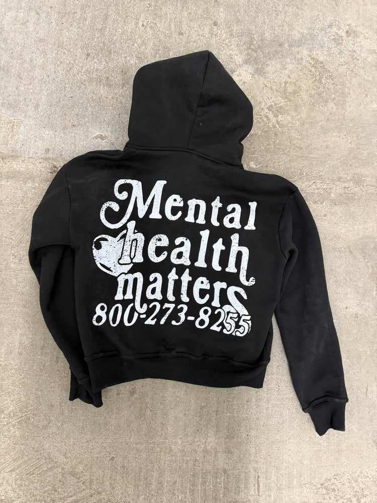 Mental Health Matters Zip Up - Black – Euphoric