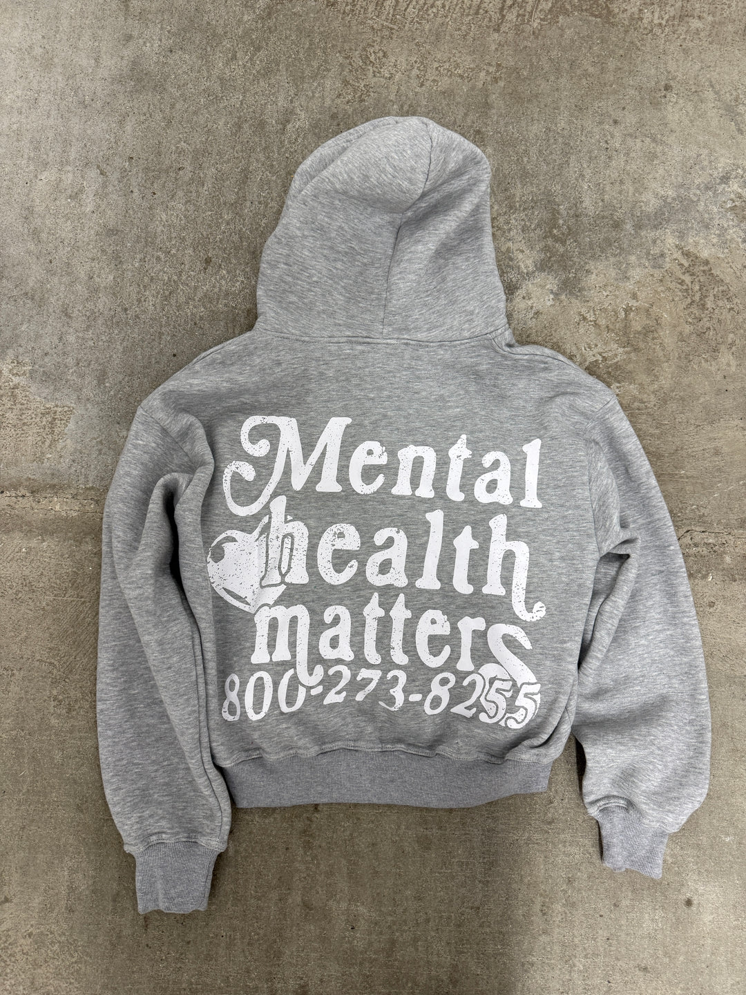 Mental Health Matters Zip Up - Gray – Euphoric