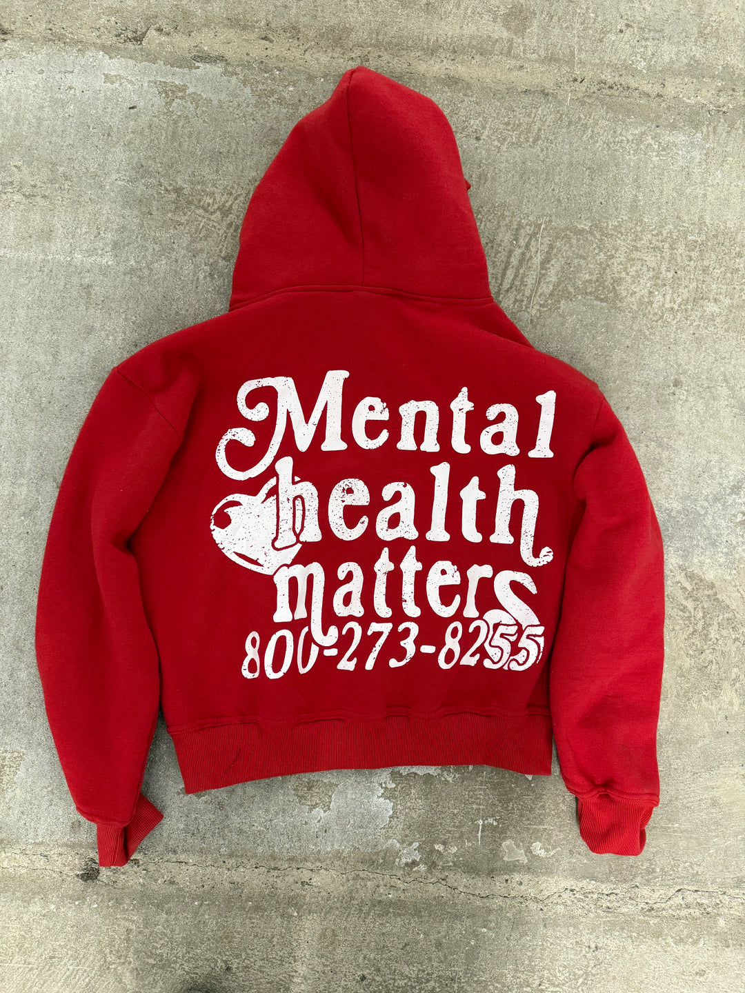 Mental Health Matters Zip Up - Red – Euphoric