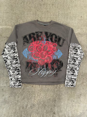 AYRH Camo Double Layer Tee - Gray