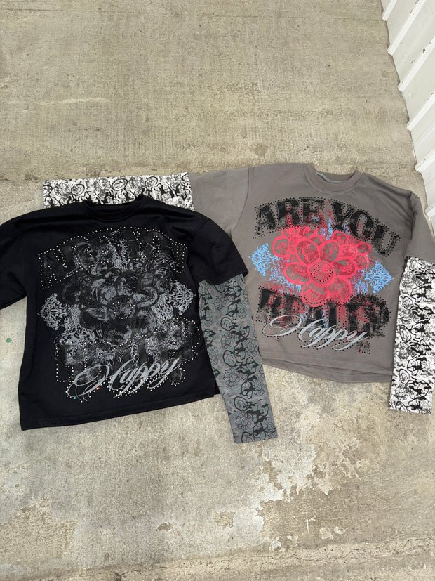 AYRH Camo Double Layer Tee - Gray
