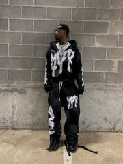 Euphoric V2 Graffiti Zip Up - Black