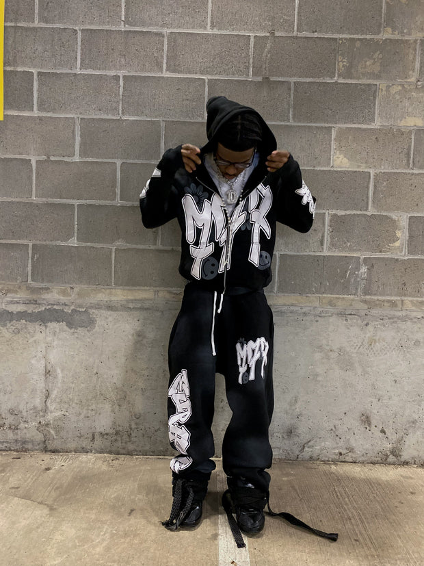 Euphoric V2 Graffiti Pants - Black