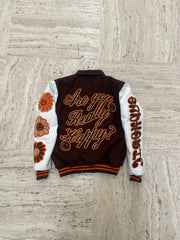 Euphoric Anniversary Varsity Jacket - Brown