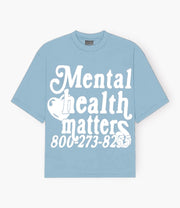 Mental Health Matters Tee - Anniversary Blue